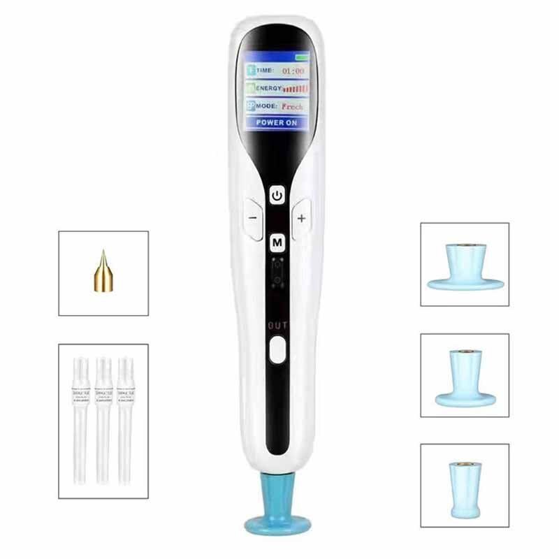 Facial Beauty Plasma Pen for mole and wart removal on face Pakistan Facial Beauty Plasma Pen with interchangeable tips and silicone heads Pakistan